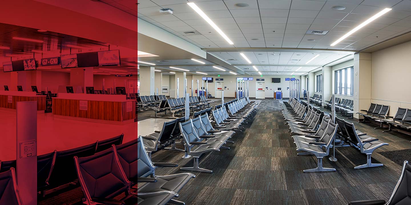 Construction of Southwest Airlines HNL Gate 6