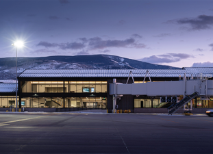 Eagle County Regional Airport Expansion and Remodel Evening View