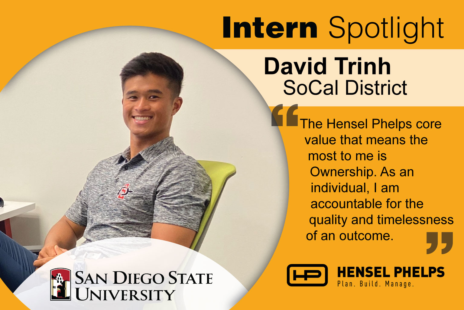 Q&A with Hensel Phelps Intern David Trinh Hensel Phelps