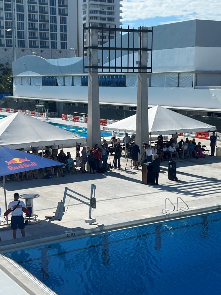 Fort Lauderdale Aquatic Center Debuts 27 Meter Dive Tower With Professional Divers from Red Bull