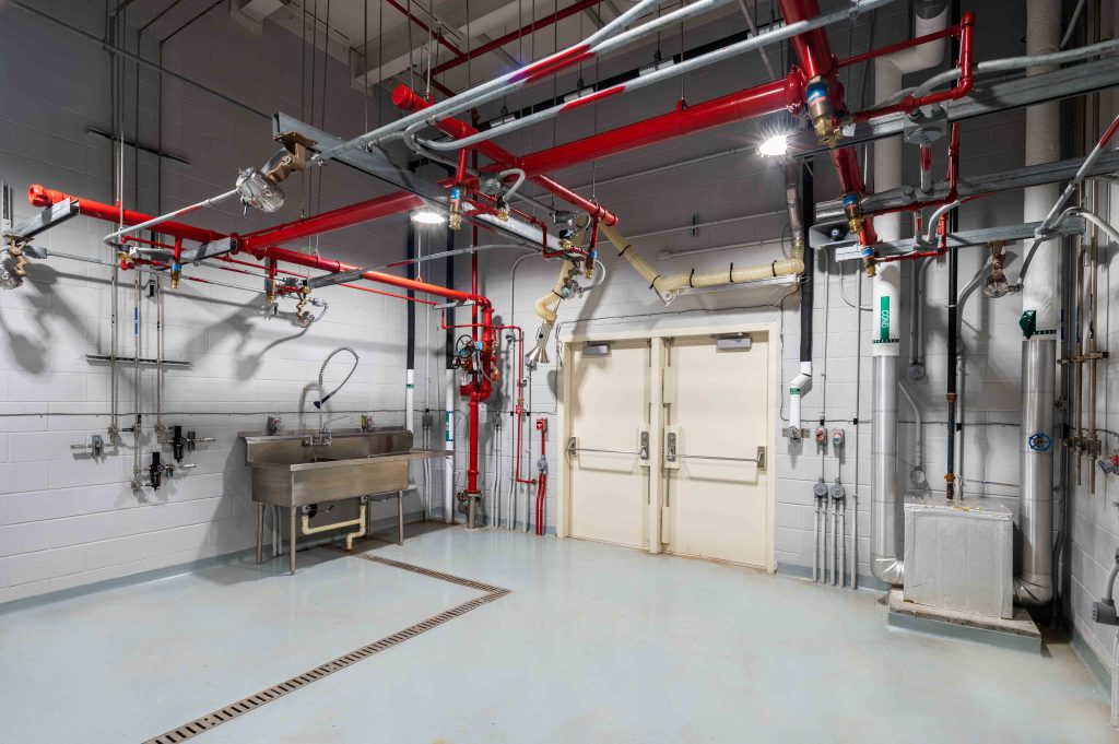 Advanced Munitions Technology Complex Program Interior looking at exit