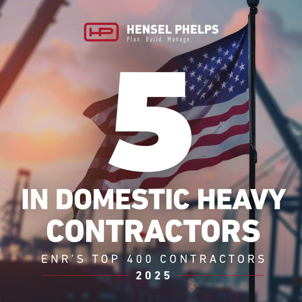 #5 among ENR’s Domestic Heavy Contractors 