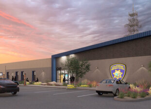 rendering of the Hensel Phelps + Ruhnau Clarke Architects Win DGS CHP San Bernardino Replacement Facility construction project