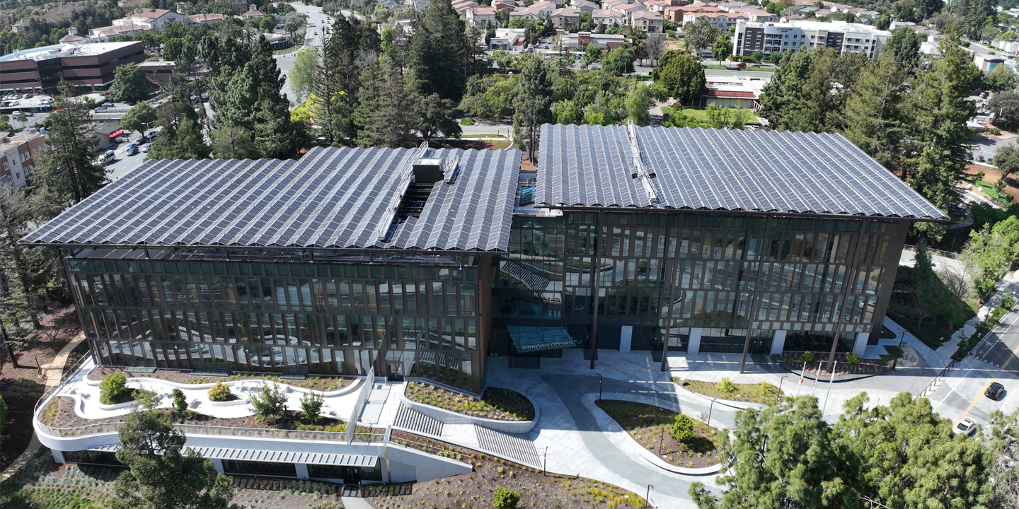 Top view of the Sunnyvale Civic Center Microgrid