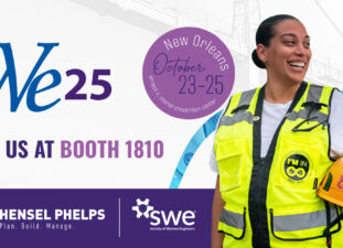 SWE25 - Visit booth 1810. A female engineer wears PPE