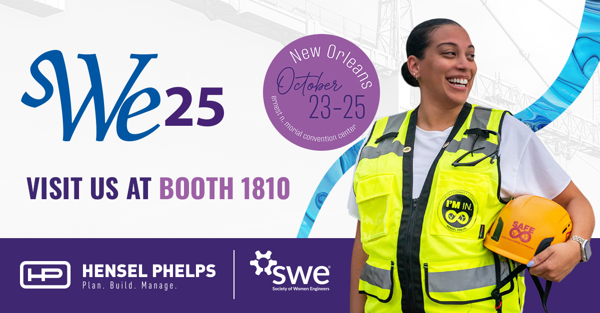SWE25 - Visit booth 1810. A female engineer wears PPE