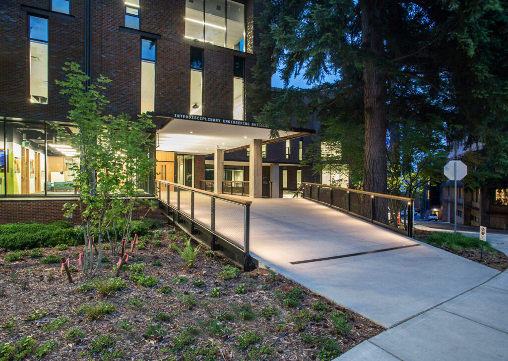 University of Washington Interdisciplinary Engineering Building front entrance view