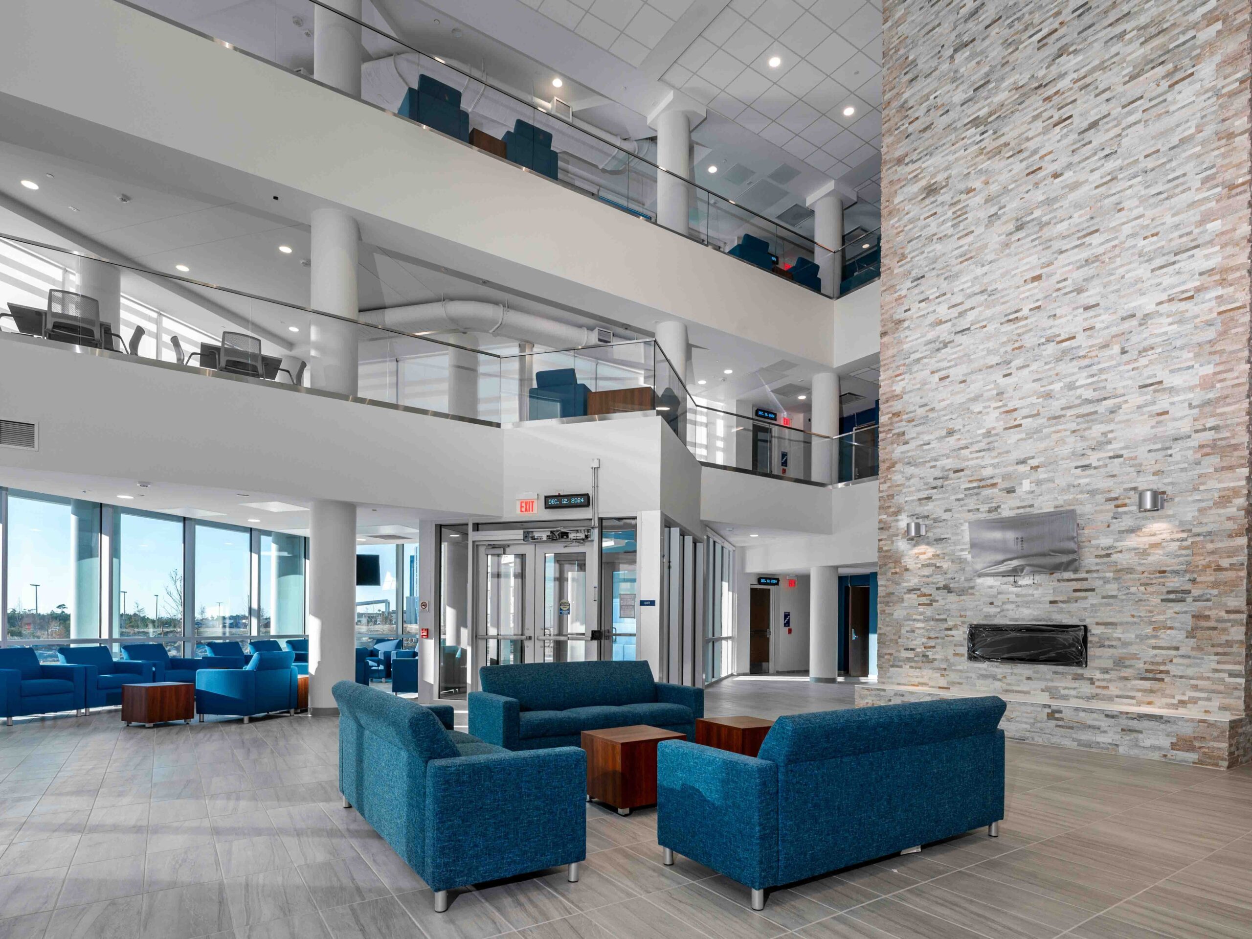 Interior of the Dormitories Complex at Tyndall Air Force Base: