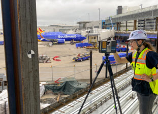 Hensel Phelps laser scanning at airport