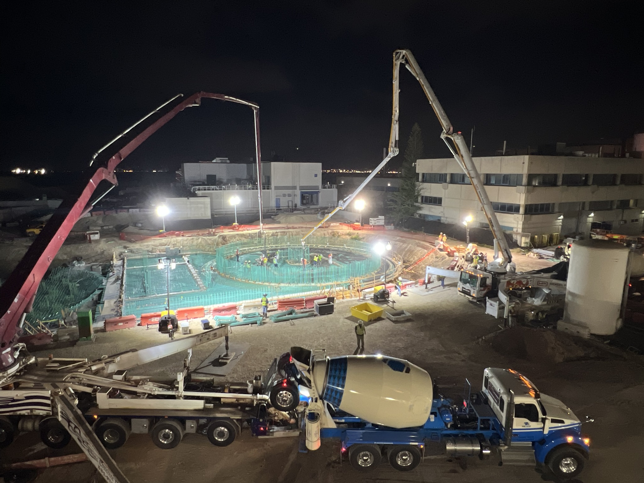 Sand Island Wastewater Treatment Plant construction site