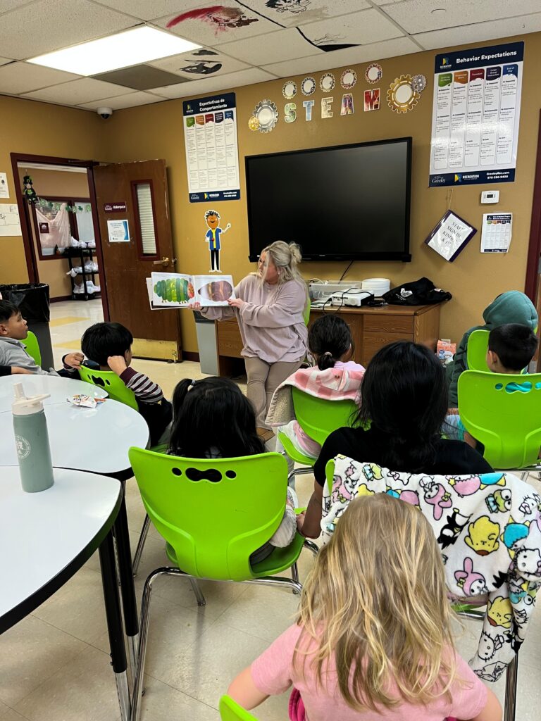 Hensel Phelps participating in the Readathon or engaging with the community center.