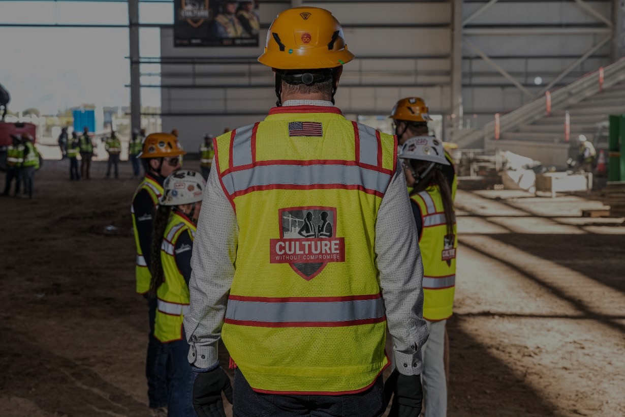 Hensel Phelps safety without compromise PPE on a construction site