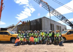 Pantex construction crew and facility exterior
