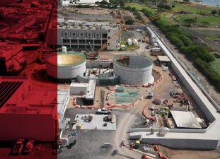 Hensel Phelps Synagro In-Vessel Bioconversion Facility Upgrades project view from above