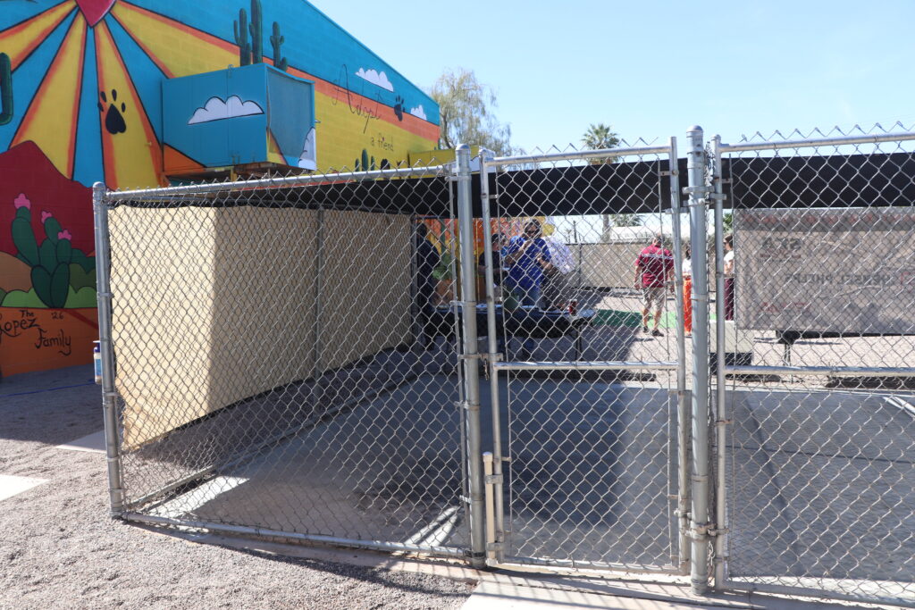 Completed dog kennels for Animal Care and Adoption Center