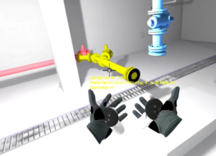 Virtual project environment through meta quest headset.