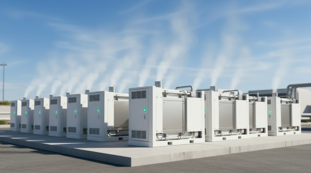 stock image of hydrogen fuel cell