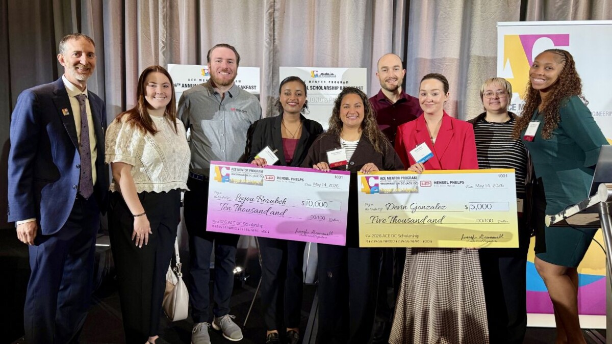 Students in the Washington DC ACE Mentorship program receive scholarships