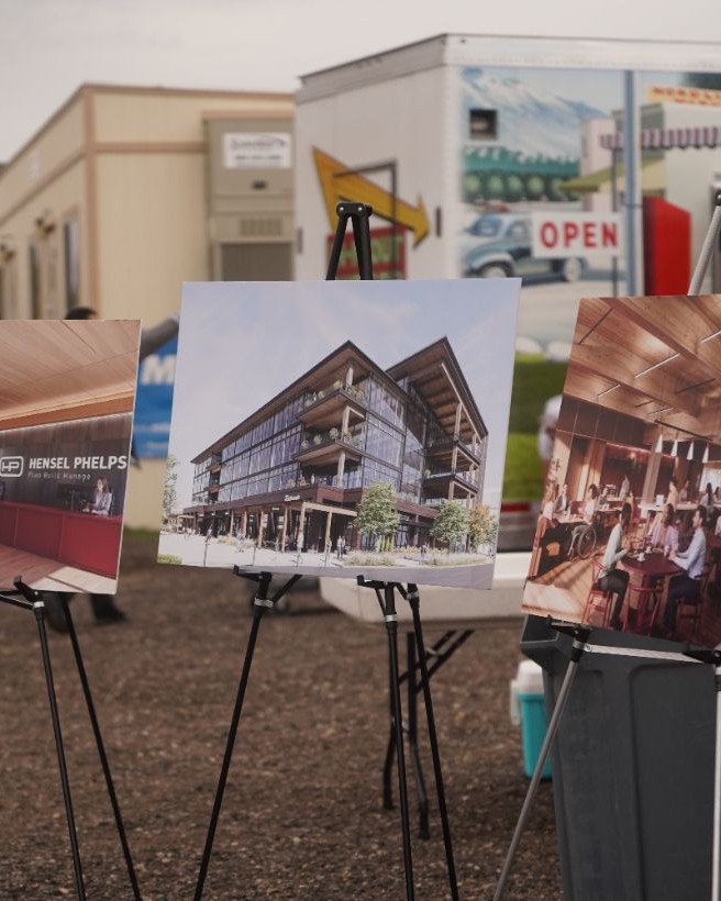 HPHQ renderings on display at the groundbreaking ceremony