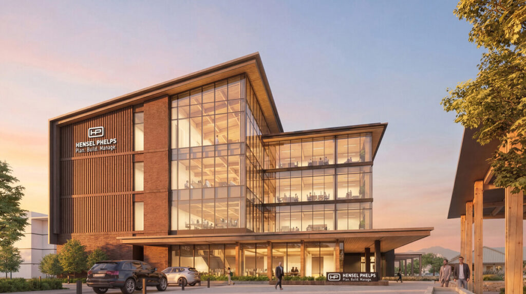 Rendering of HPHQ exterior and signage